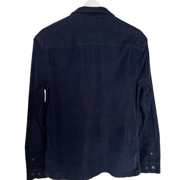 JACK & JONES Navy Blue Corduroy Buttoned Men Shirt Jacket Size M - Picture 2 of 7